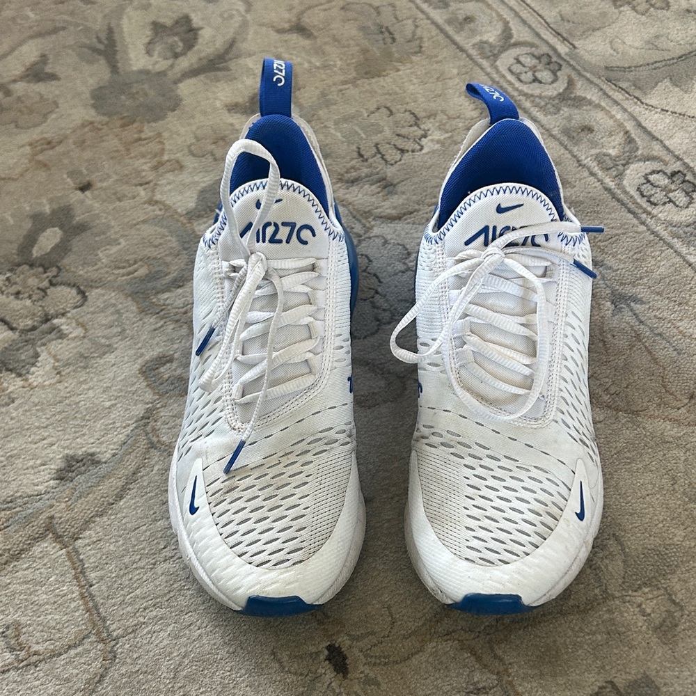 Nike Air Max 270 White and Blue